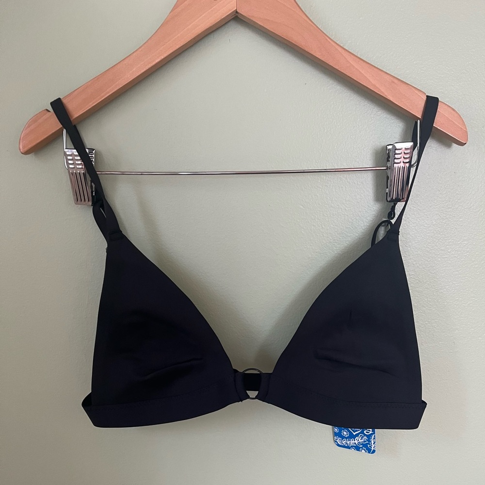Free People Black Bralette Womens L.